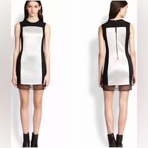 Rag & Bone dress | black & silver mini | modern biker